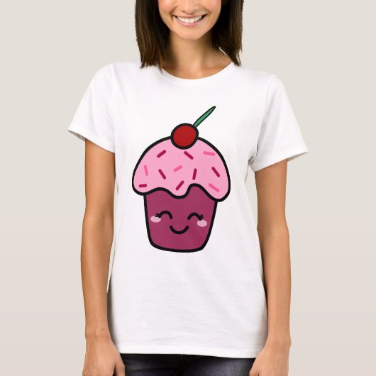 Kawaii Cupcake T-Shirt (Vorderseite)