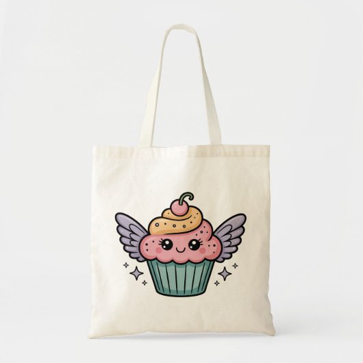 Kawaii Cupcake Tragetasche (Vorne)