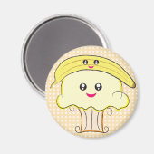 Kawaii Cupcake und Banana Magnet (Vorderseite/Rückseite)