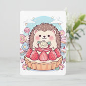 Kawaii cute art einladung (Stehend Vorderseite)