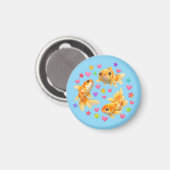 kawaii cute y2k rainbow goldfish  magnet (Vorderseite/Rückseite)
