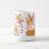 kawaii cute y2k rainbow rabbit bunny kaffeetasse (Mittel)