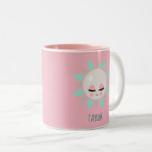 Kawaii Cuteness Sunshine Zweifarbige Tasse (VorderseiteRechts)