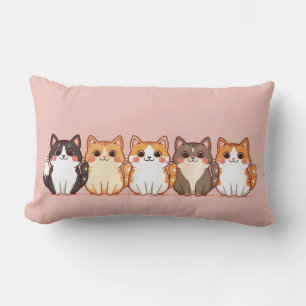 Kawaii Cutie Kitty Crew   Kuschelrosa Katze Mutter Lendenkissen