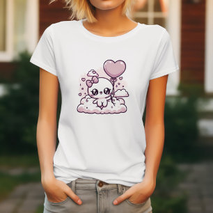 Kawaii Cutie mit einem Herzballon T-Shirt