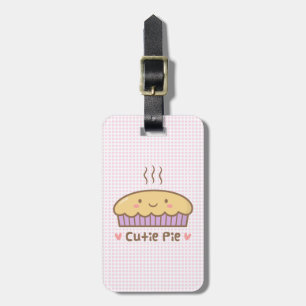 Kawaii Cutie Pie Doodle für sie Gepäckanhänger