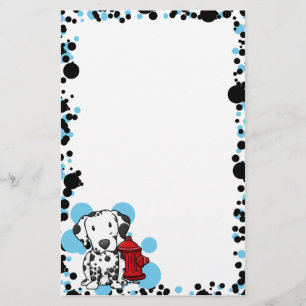 Kawaii Dalmatiner-Briefpapier (unliniert) Briefpapier