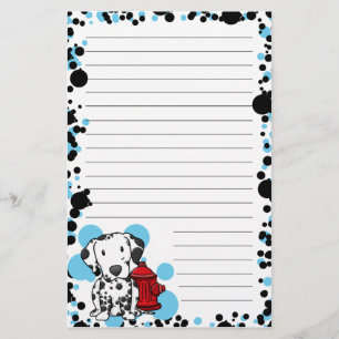 Kawaii Dalmatiner u. Feuer-Hydrant-Briefpapier Briefpapier