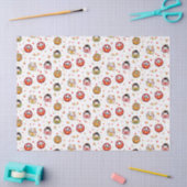 Kawaii daruma pattern seidenpapier (Basteln)