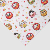 Kawaii daruma pattern seidenpapier (Detail)