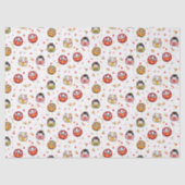 Kawaii daruma pattern seidenpapier (Vorderseite)