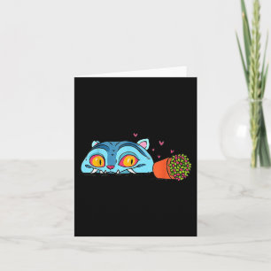 Kawaii Demon Cat Funny Anime Otaku Japanisch Karte