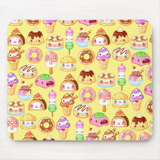 Kawaii Dessert Friends Mousepad (Vorne)