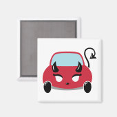 Kawaii Devil Car Magnet (Vorderseite/Rückseite)