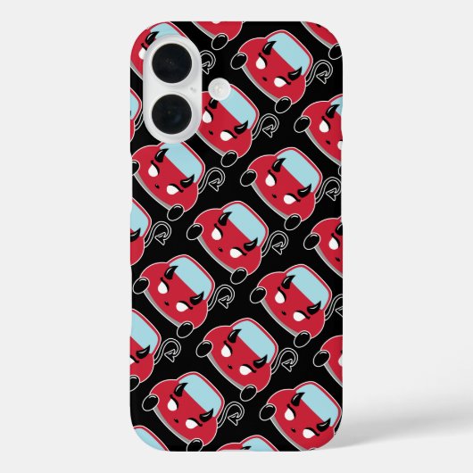 Kawaii Devil Cat Car iPhone Case (Rückseite)