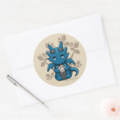 Kawaii Dice Dragon Sticker (Umschlag)