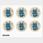 Kawaii Dice Dragon Sticker (Blatt)