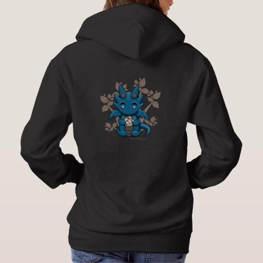 Kawaii Dice Dragon Women's Zip Up Hoodie (Rückseite)