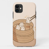 Kawaii Dim Sum Bunnies iPhone Case (Rückseite)