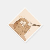 Kawaii Dim Sum Bunnies Paper Napkins Serviette (Ecke)