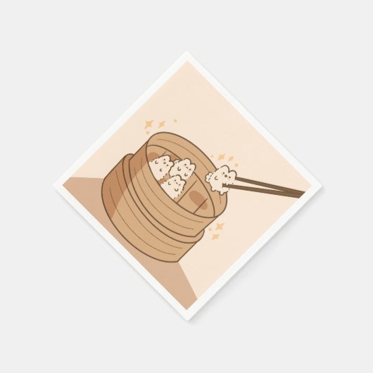 Kawaii Dim Sum Bunnies Paper Napkins Serviette (Ecke)