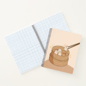 Kawaii Dim Sum Bunnies Spiral Notebook Notizblock (Innenseite)