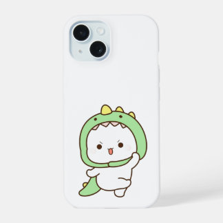 Kawaii Dino Dance iPhone Case - Niedlicher Cartoon 15 Hülle