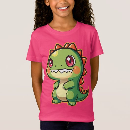 Kawaii Dinosaur T-Shirt (Vorderseite)