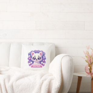 Kawaii Dog Life's Better with Paws Niedlich Decor Kissen