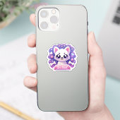 Kawaii Dog Life's Better with Paws Niedlich Puppy Aufkleber (Telefon)