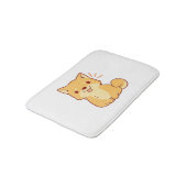 Kawaii dog Shiba Badematte (Schrägansicht)