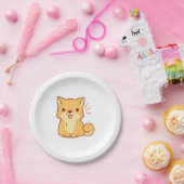 Kawaii dog Shiba Pappteller (Party)