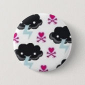 Kawaii Donner-Knopf Button (Vorderseite)