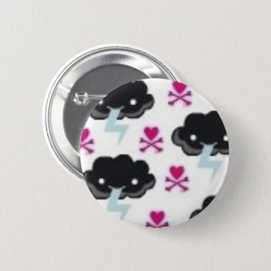 Kawaii Donner-Knopf Button (Vorne & Hinten)