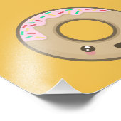 Kawaii donut fotodruck (Ecke)