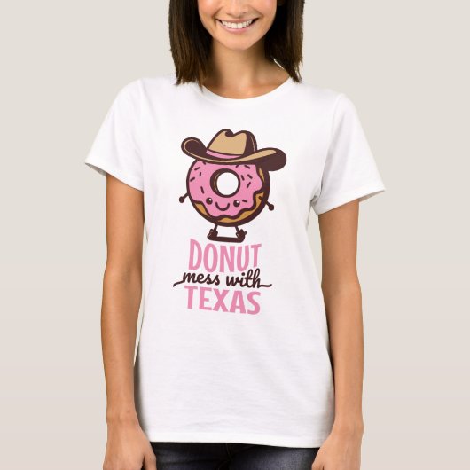 Kawaii Donut Mess mit Texas Niedlichem Shirt (Vorderseite)