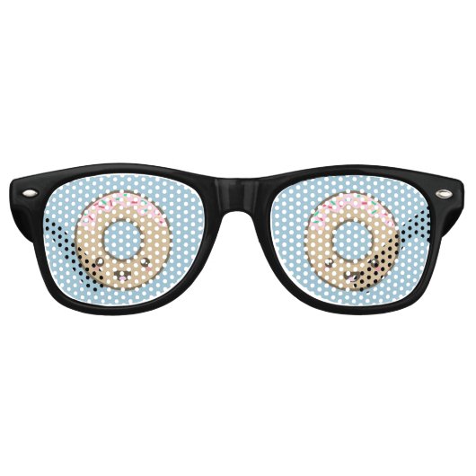Kawaii donut partybrille (Vorderseite)