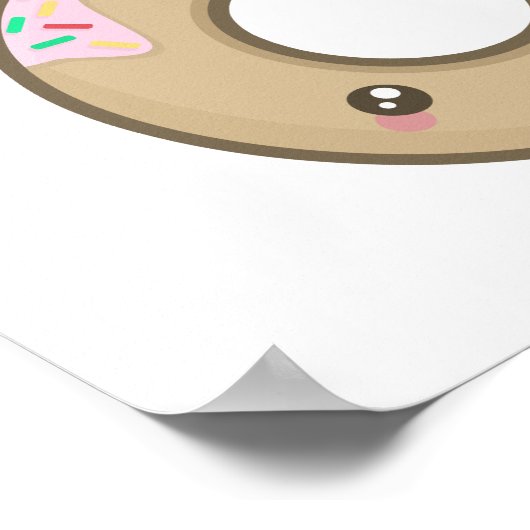 Kawaii donut poster (Ecke)