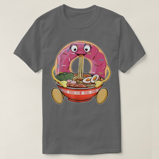 Kawaii Donut Ramen Noodles Japanisch Anime Otaku G T-Shirt (Design vorne)