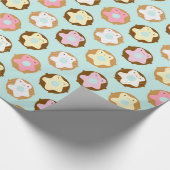 Kawaii Donuts Geschenkpapier (Ecke)