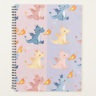 Kawaii-Drache-Ästhetik-Planer | Pastell Süßer Drac Planer