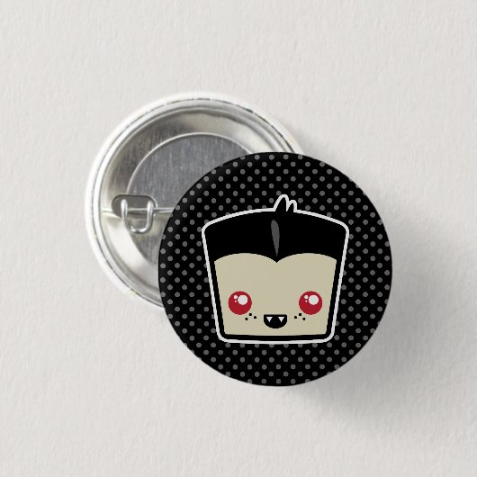 Kawaii Dracula Button (Vorne & Hinten)