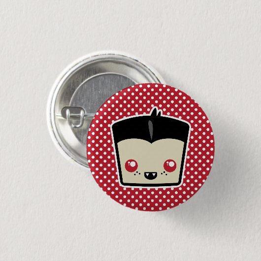 Kawaii Dracula Button (Vorne & Hinten)