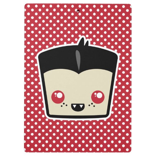 Kawaii Dracula Clip Board Klemmbrett (Rückseite)