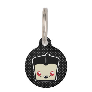 Kawaii Dracula Dog Tag Tiernamensmarke