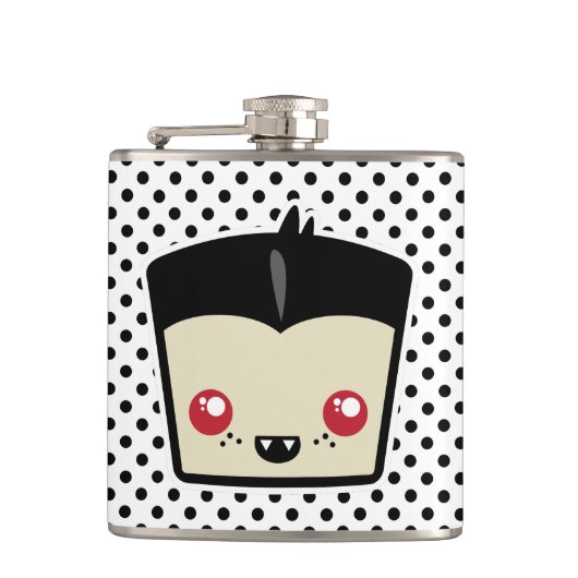 Kawaii Dracula Flask Flachmann (Vorderseite)