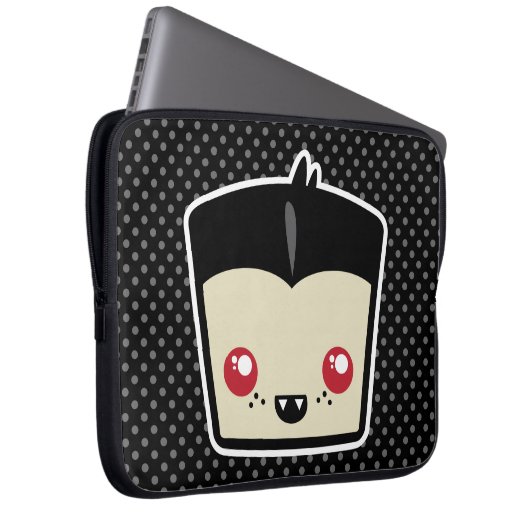 Kawaii Dracula Laptop Sleeve (Vorne Rechts)