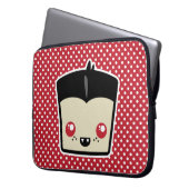 Kawaii Dracula Laptop Sleeve (Vorderseite Links)
