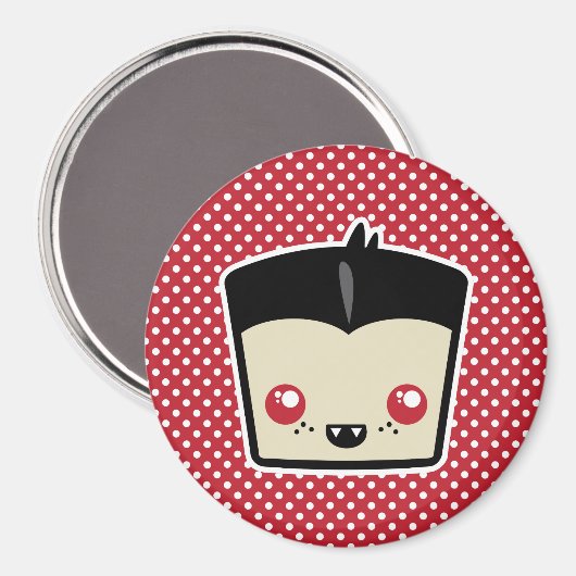 Kawaii Dracula Magnet (Vorderseite/Rückseite)