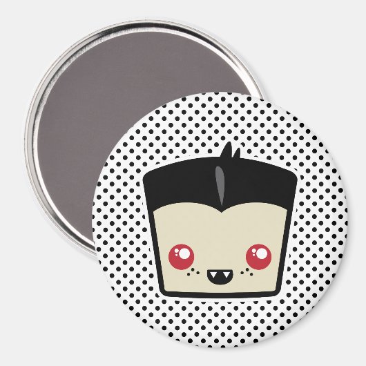Kawaii Dracula Magnet (Vorderseite/Rückseite)